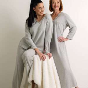 Lang nachtkleed 100% katoen