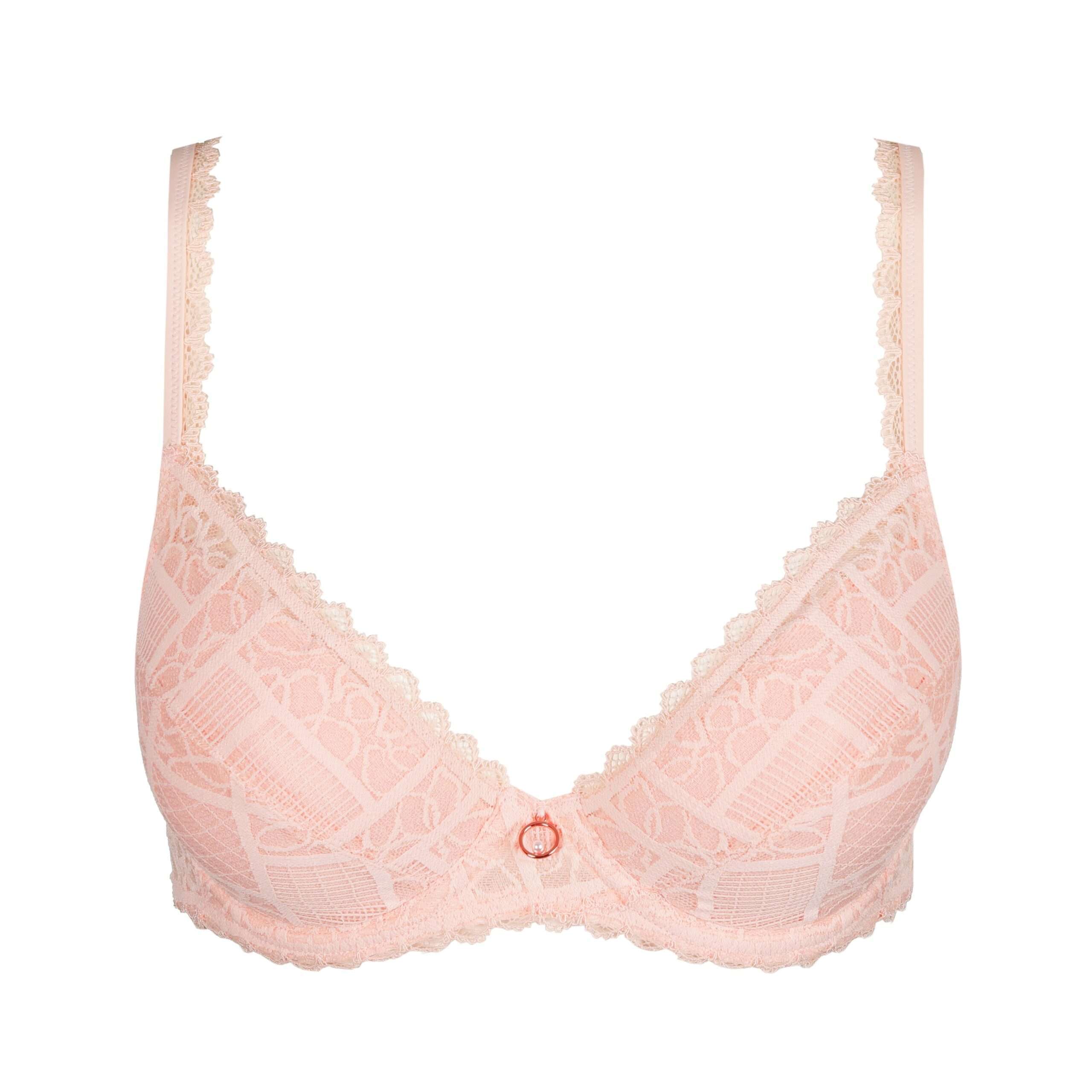 JADEI glossy pink push-up bh uitneembare pads