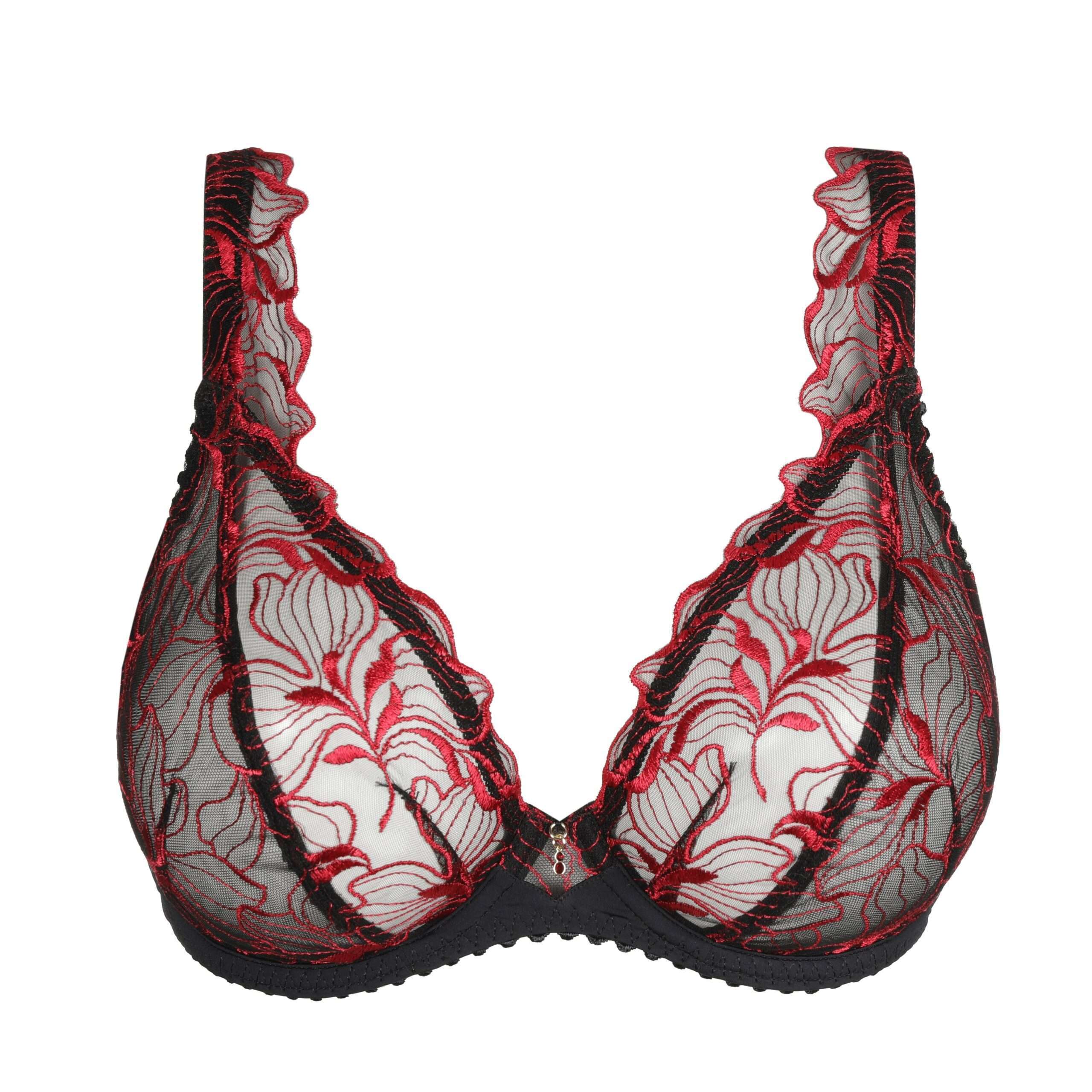 SPRINGDALE Black Rose plunge bh