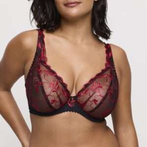 SPRINGDALE Black Rose plunge bh