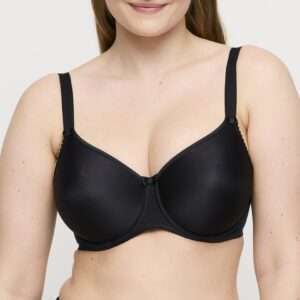 SATIN zwart naadloze beugelbh