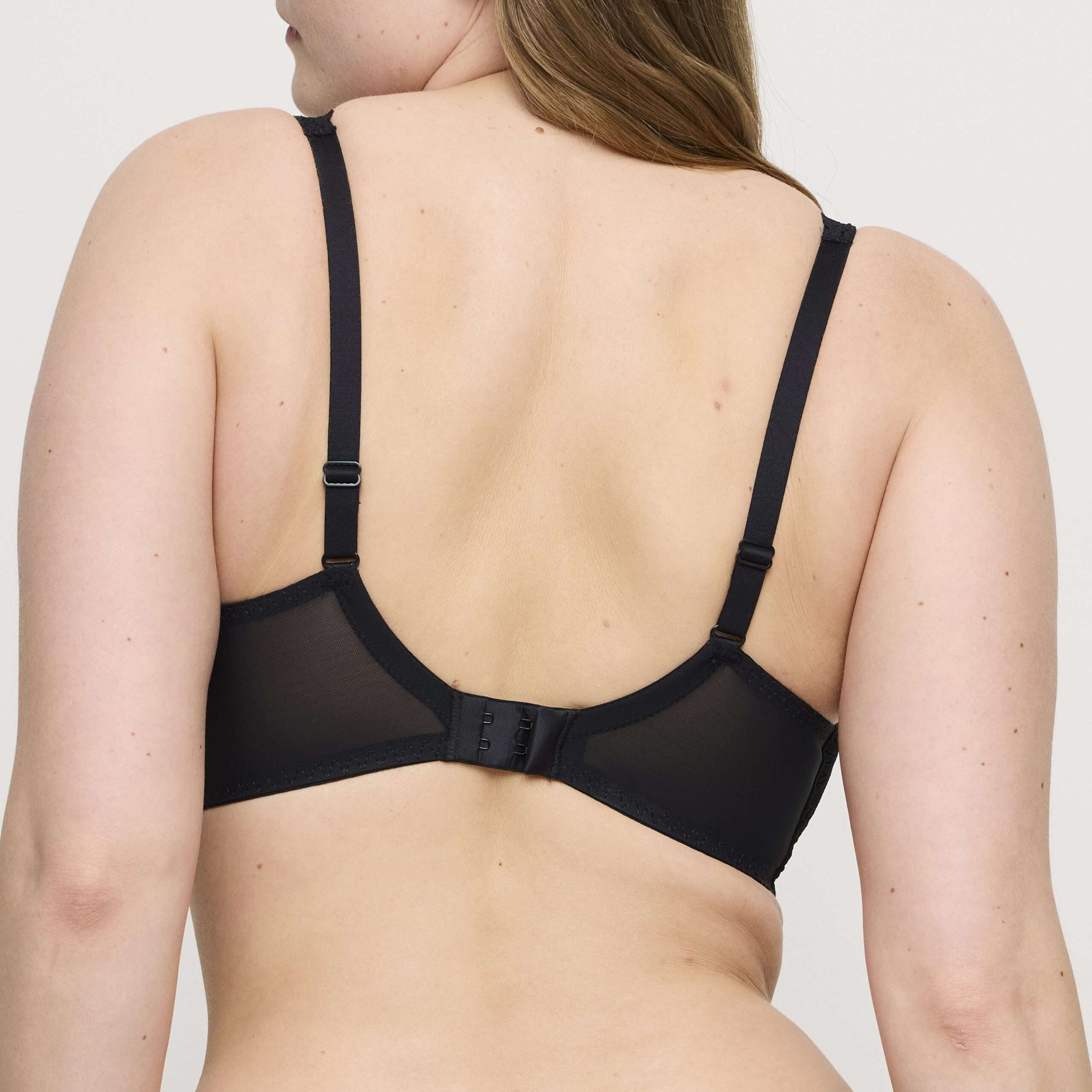 RUPI zwart plunge bh halve mousse cups