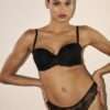 JANE zwart balconnet bh met mousse cups