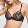 ANNAELLE zwart voorgevormde bh - hartvorm