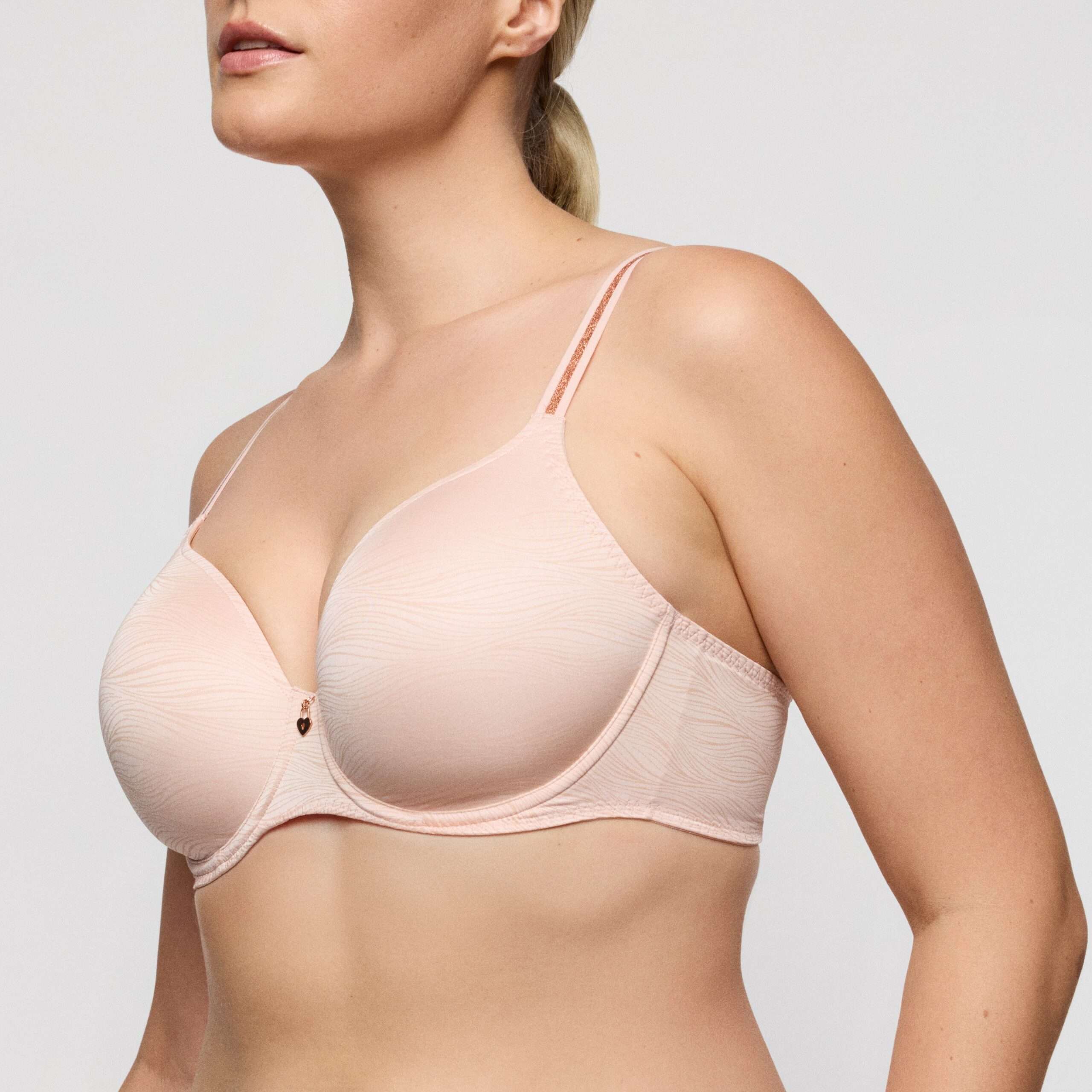 BRIANA pearly pink voorgevormde bh - hartvorm