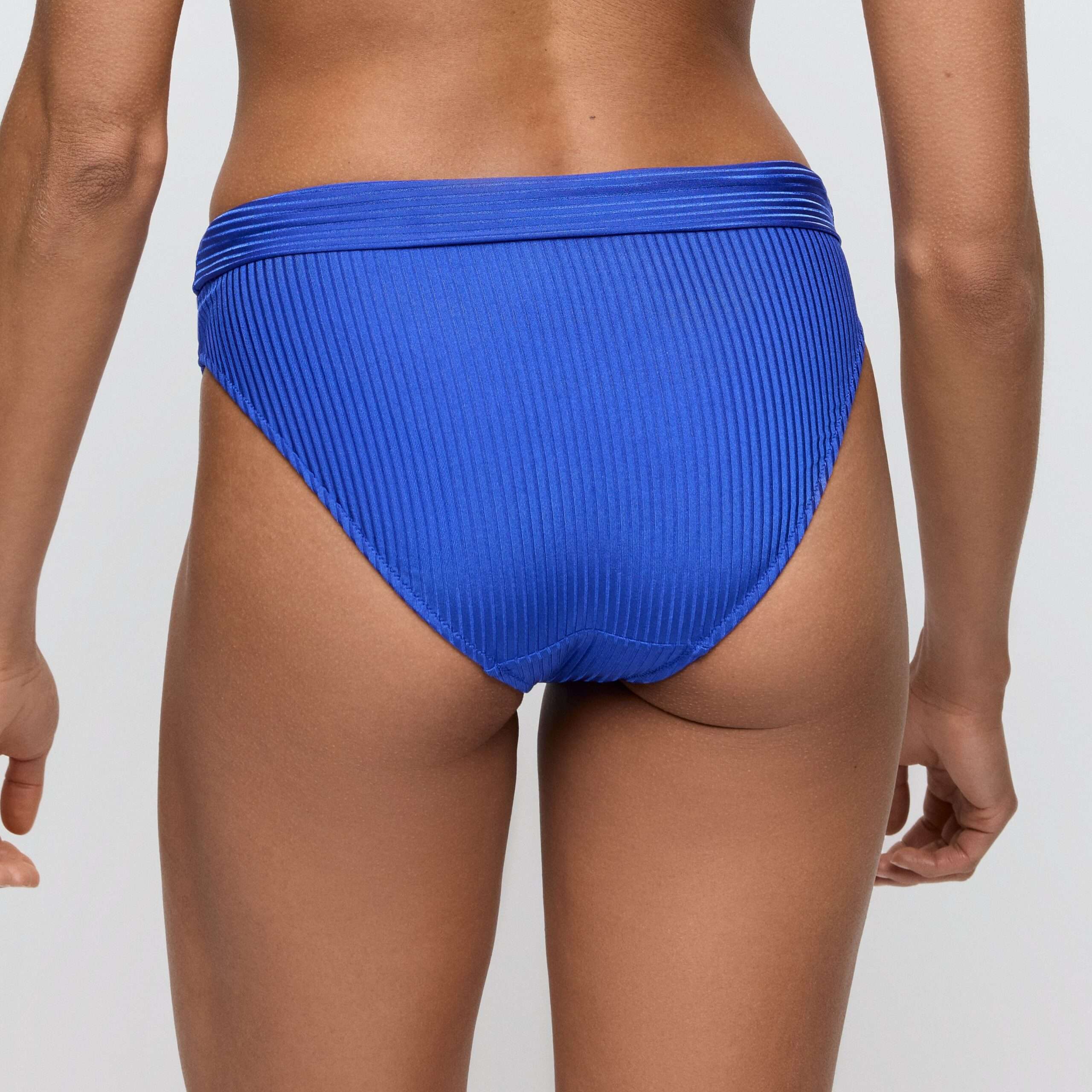 EMLY electric blue bikini slip met omslag (enkel te koop als setje)