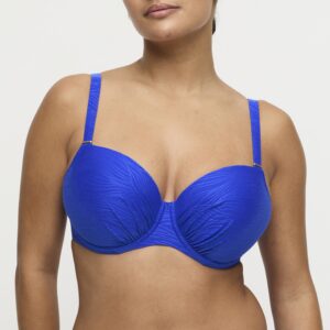 MANTAS electric blue voorgevormde balconette bikini ((enkel te koop als setje)