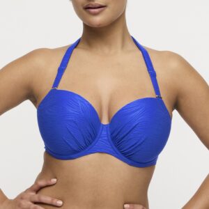 MANTAS electric blue voorgevormde balconette bikini ((enkel te koop als setje)