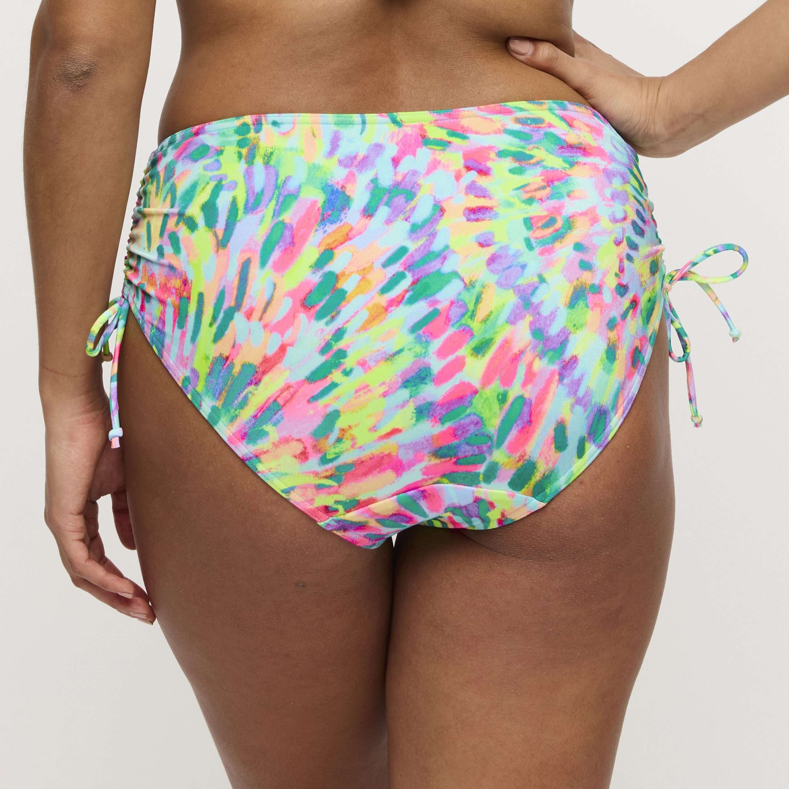 DOUALA Impressionist Summer bikini tailleslip met koordjes