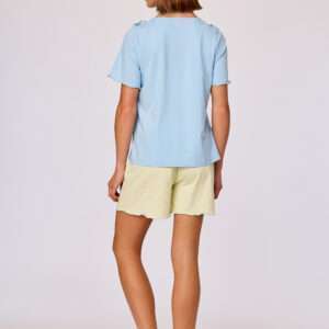 Woody Dames pyjama, lichtblauw