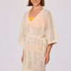 Woody Dames poncho, licht beige
