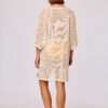 Woody Dames poncho, licht beige
