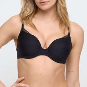 MILAO zwart voorgevormde bh - hartvorm