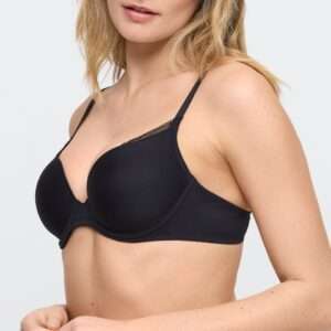 MILAO zwart voorgevormde bh - hartvorm