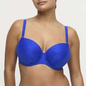 MANTAS electric blue voorgevormde balconette bikini ((enkel te koop als setje)