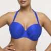 MANTAS electric blue voorgevormde balconette bikini ((enkel te koop als setje)