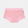 Woody Meisjes boxer, roze + plantjes print
