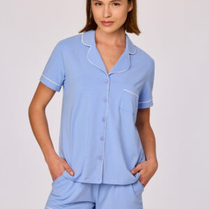 Woody Dames pyjama, blauw