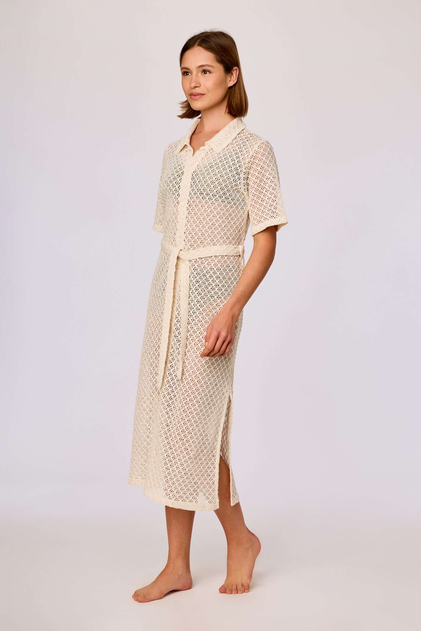 Woody strandjurk, licht beige