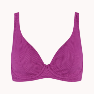 Cyell Texture Viola PLUNGE BIKINITOP