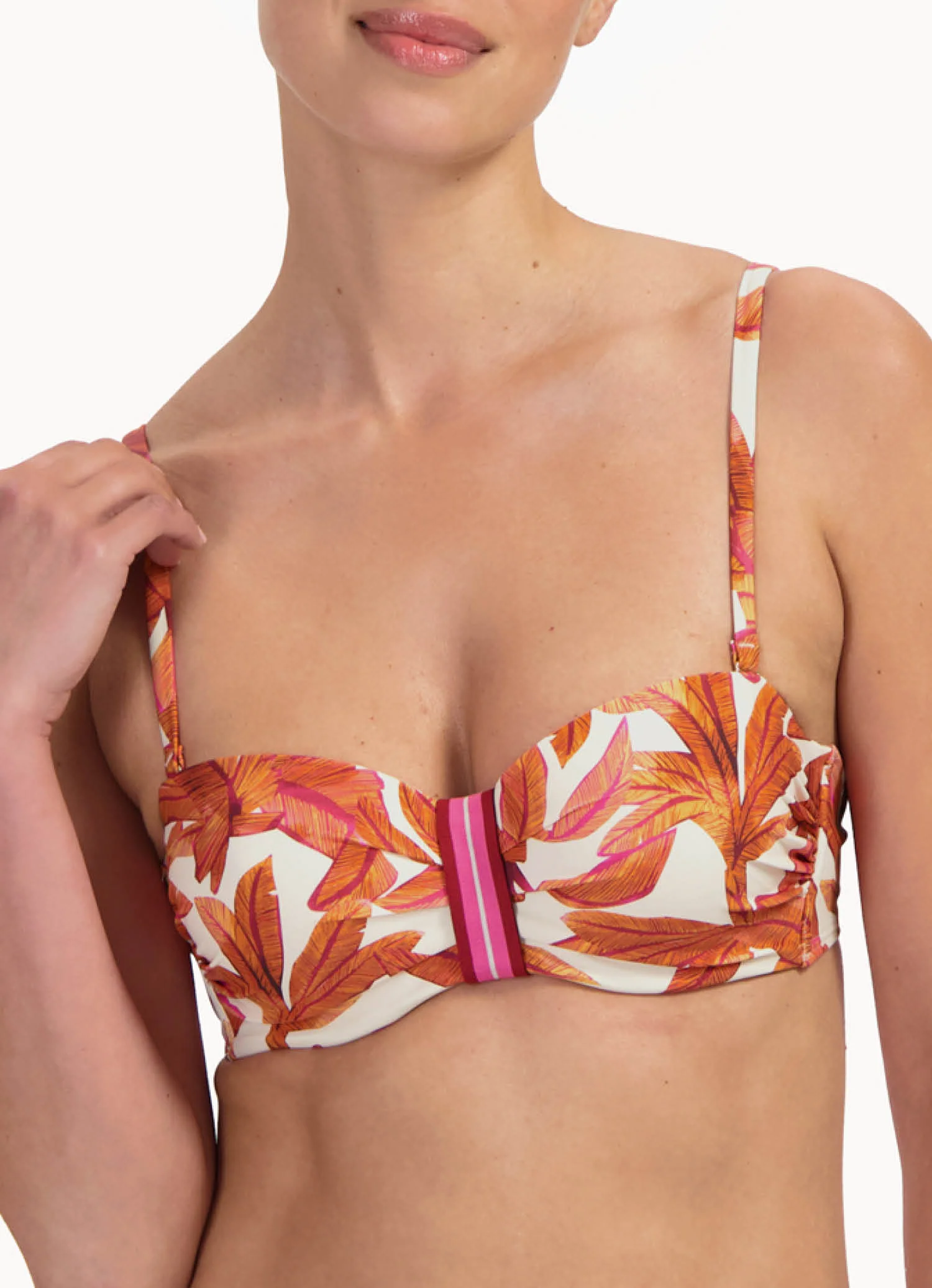 Cyell Palms & Patterns BANDEAU BIKINITOP (enkel te koop als setje)