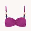 Cyell Texture Viola BANDEAU BIKINITOP ((enkel te koop als setje)