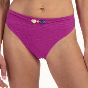 Cyell Texture Viola Hoge Taille bikini broekje (enkel te koop als setje)