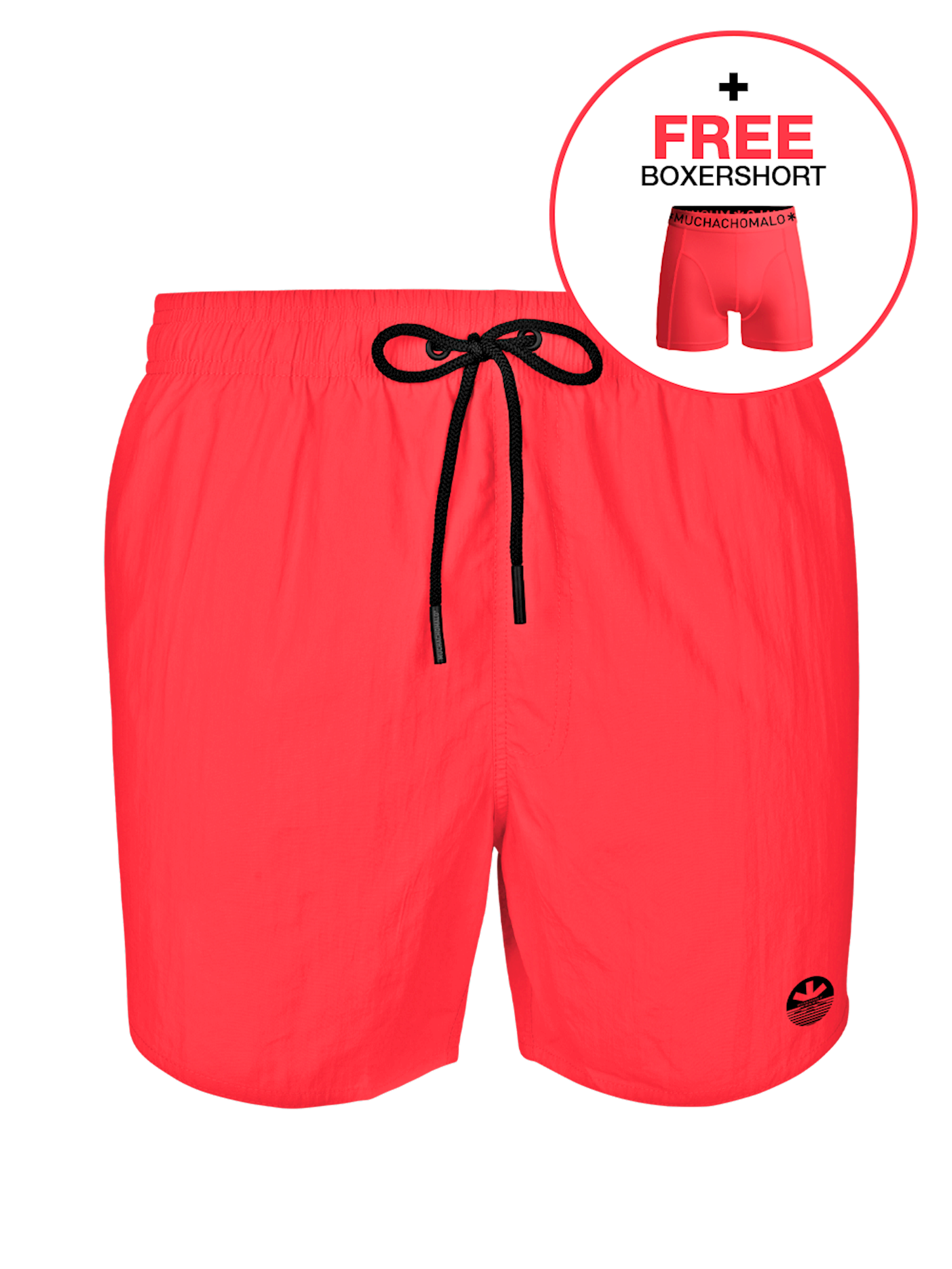 Zwemshort heren SOLID + GRATIS boxershort