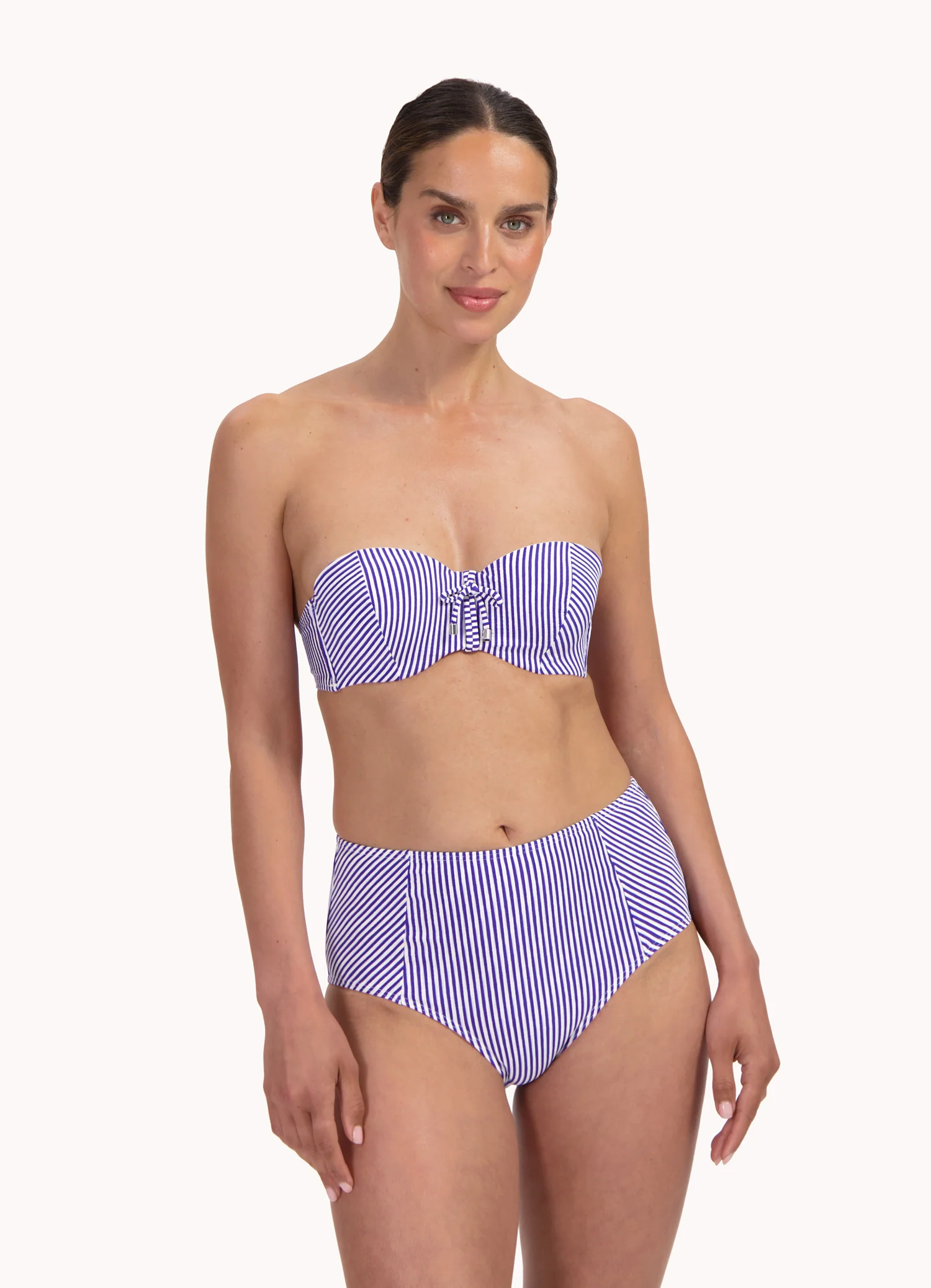 Cyell Seersucker BANDEAU BIKINITOP (enkel te koop als setje)
