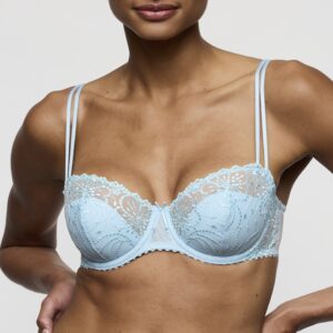 JANE Milky Blue balconette halve mousse cups
