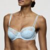 JANE Milky Blue balconette halve mousse cups JANE Milky Blue balconette halve mousse cups