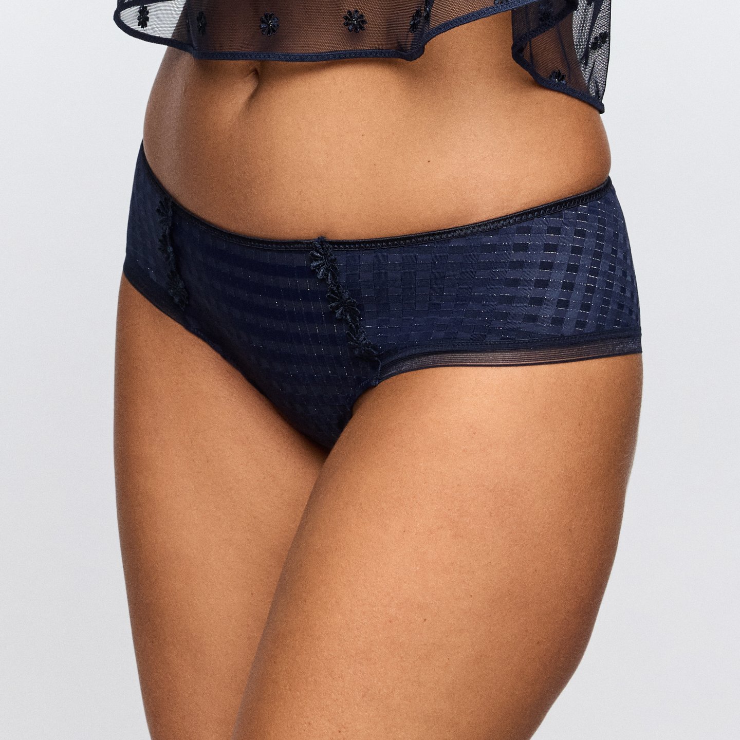 AVERO velvet blue hotpants