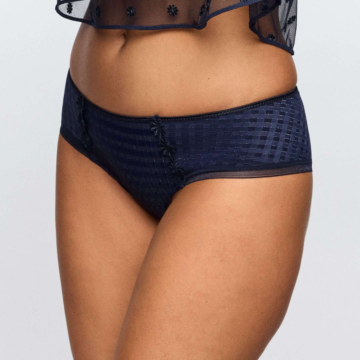 AVERO velvet blue hotpants