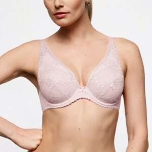 SOLENE gardenia rose voorgevormde plunge bh