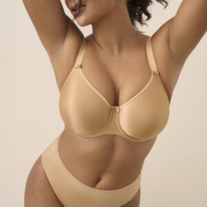 SATIN cognac naadloze beugelbh