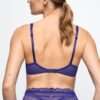 CERINA velvet blue voorgevormde plunge bh