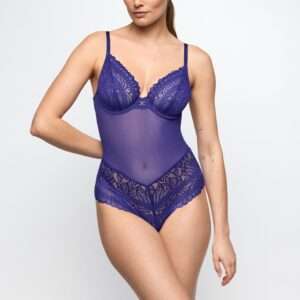CERINA velvet blue plunge body