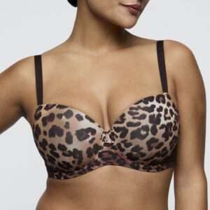 GIGANNI Leopard bloom voorgevormde balconette bh