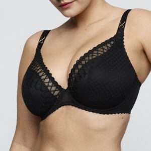 JOKKO zwart plunge bh halve mousse cups