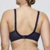 WOWGIRL evening blue plunge bh halve mousse cups