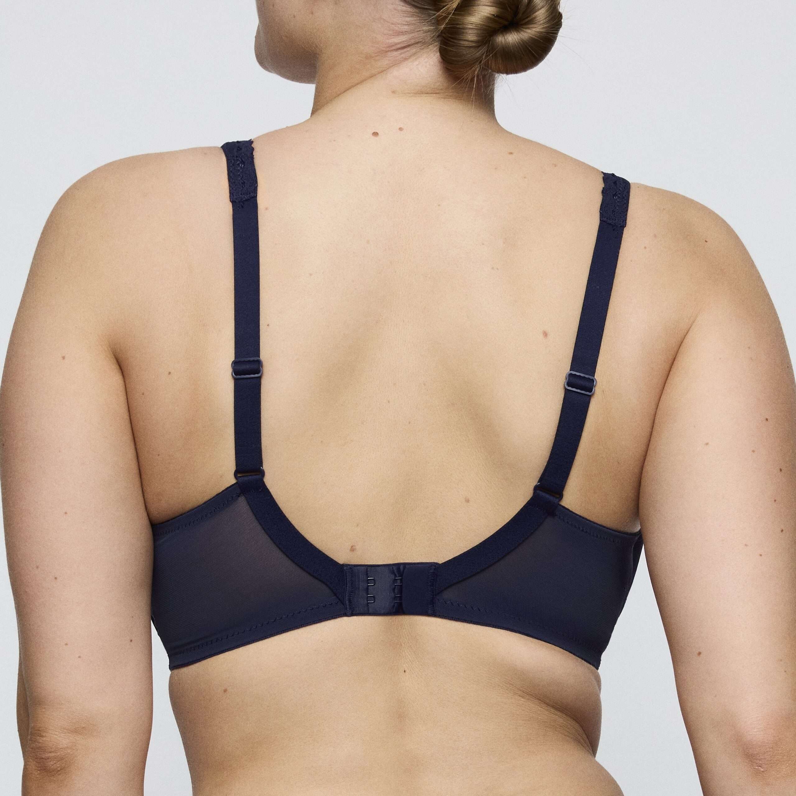 WOWGIRL evening blue plunge bh halve mousse cups
